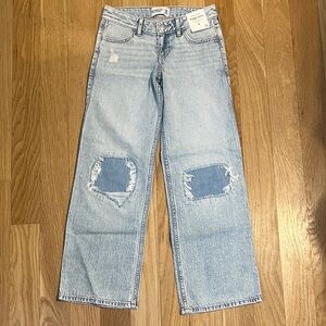 Abercrombie Kids Light Wash Baggy Jeans